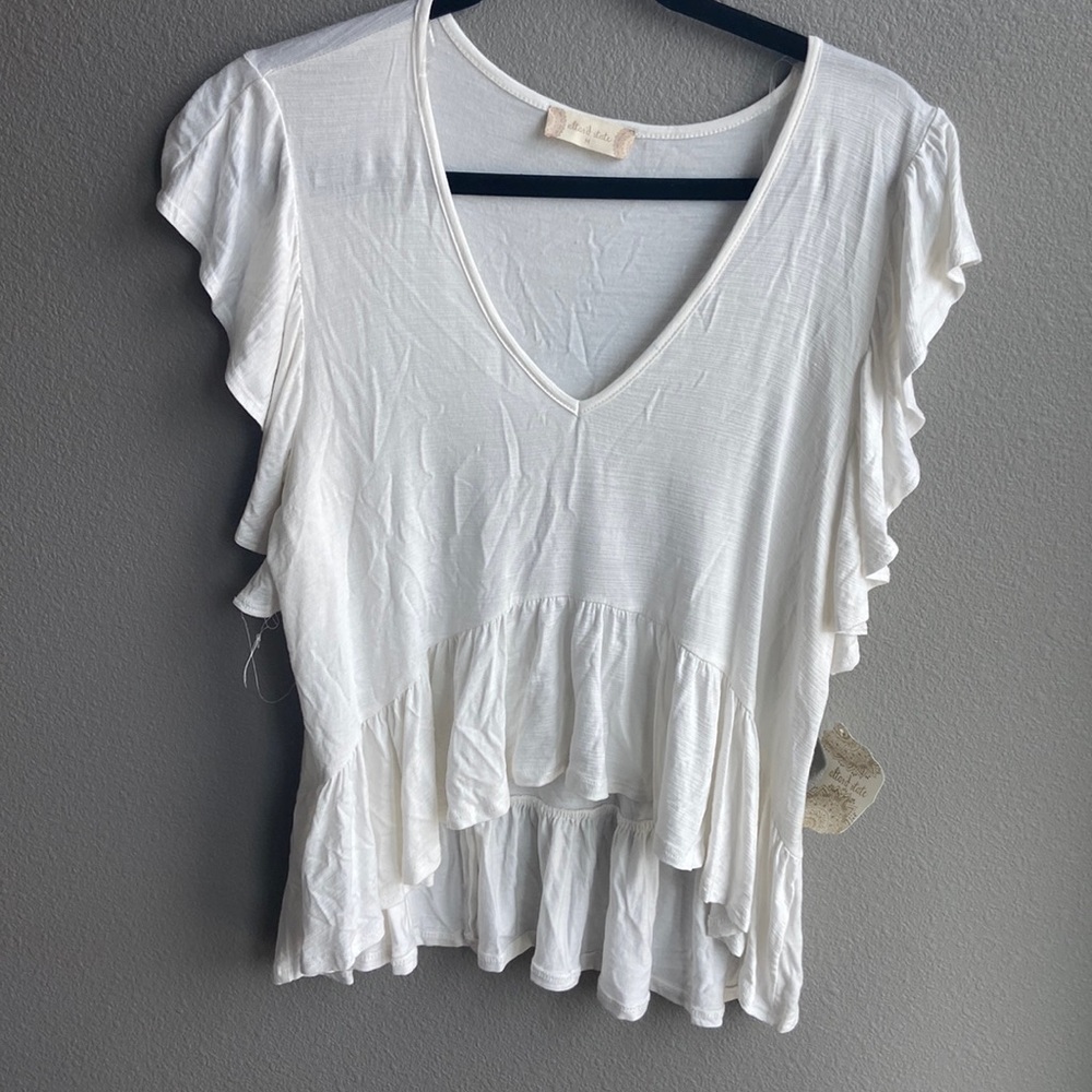 ALTARD STATE WHITE FLOWY TOP